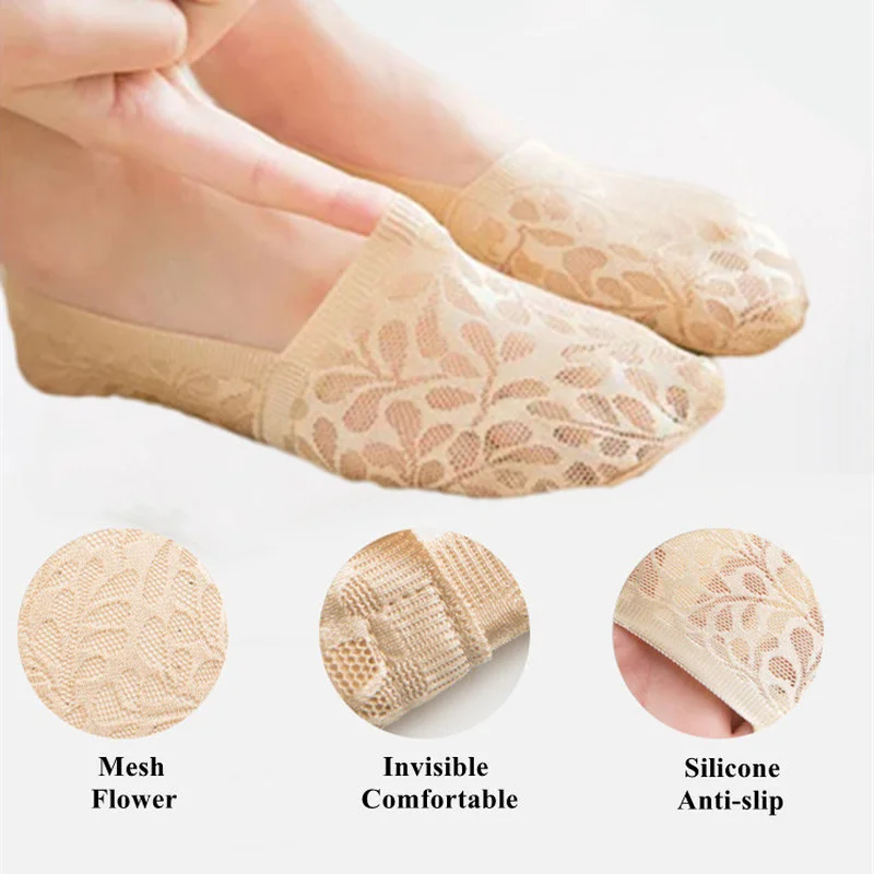 1 Pair Woman Silicone Non-slip Invisible Socks Summer Mesh Thin Lace Ankle Boat Socks Women Female Low Cut No Show Sock Slippers
1 Pair Woman Silicone Non-slip Invisible Socks Summer Mesh Thin Lace Ankle Boat Socks Women Female Low Cut No Show Sock Slippers