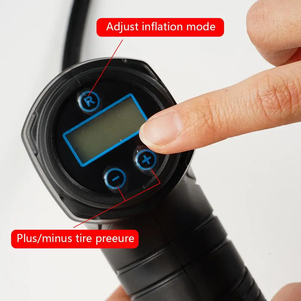 

120W Handheld Air Compressor Wireless/Wired Inflatable Pump Portable Air Pump Tire Inflator Digital for Car Bicycle Balls E5F9