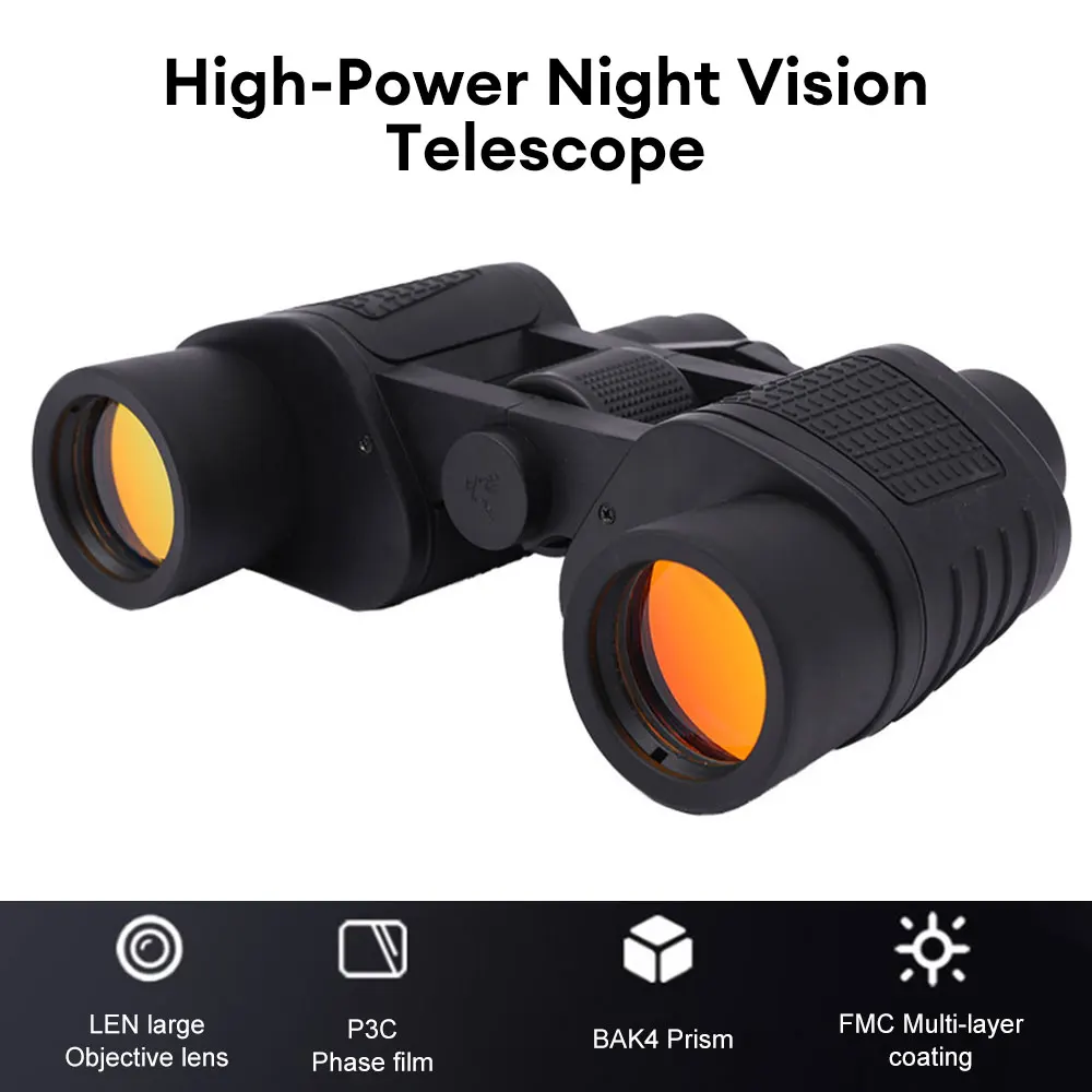 

80x80 Binoculars High Magnification Telescope Waterproof Professional Long Range Binocular HD Night Vision Telescop Birdwatching