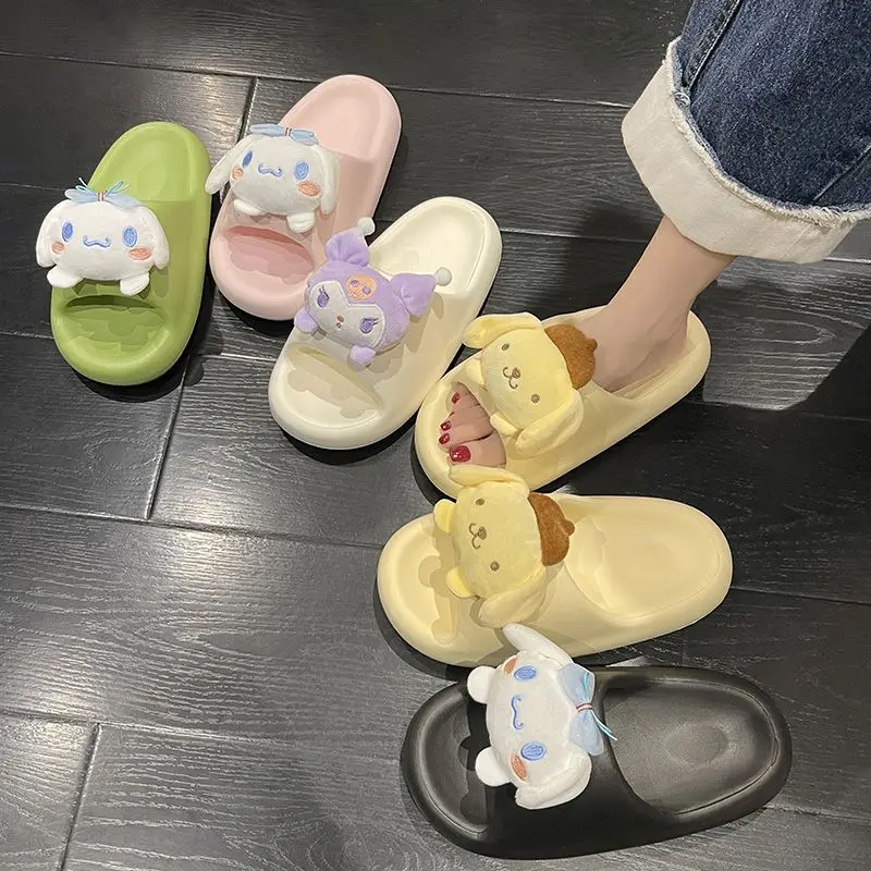 Kuromi Pompompurin Slippers Kawaii Anime Cinnamoroll Cartoon Indoor Sandals Women Summer Beach Slides for Girl Anti-Skid Shoes
Kuromi Pompompurin Slippers Kawaii Anime Cinnamoroll Cartoon Indoor Sandals Women Summer Beach Slides for Girl Anti-Skid Shoes