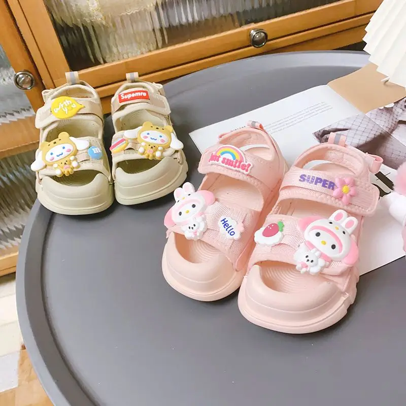 Детские сандалии My Melody Cinnamoroll, Спортивная пляжная обувь на липучке для мальчиков и девочек, подарок на день рождения, лето
Детские сандалии My Melody Cinnamoroll, Спортивная пляжная обувь на липучке для мальчиков и девочек, подарок на день рождения, лето