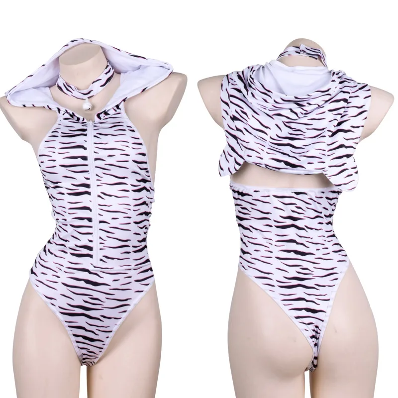 Sexy Tiger Print One-piece Dead Pool Water Sexy Role-playing Hoodie Backless Pajamas Passion Uniform Temptation Bodysuit DE1P
Sexy Tiger Print One-piece Dead Pool Water Sexy Role-playing Hoodie Backless Pajamas Passion Uniform Temptation Bodysuit DE1P