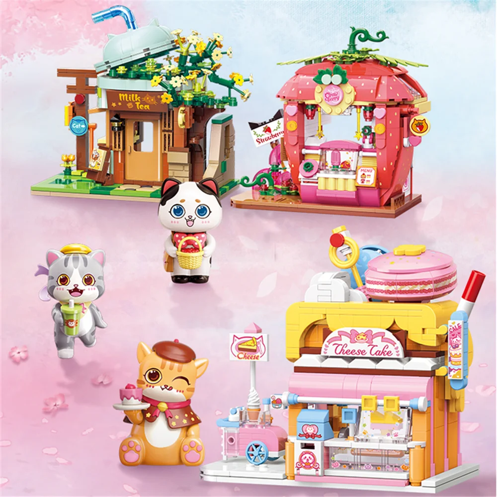 2022 City Creativity Lovely Street Milk Tea Strawberry Cheese Cake Model Building Blocks Bricks Kids Toys Christmas Gift
2022 City Creativity Lovely Street Milk Tea Strawberry Cheese Cake Model Building Blocks Bricks Kids Toys Christmas Gift