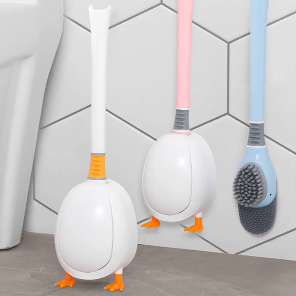 Toilet Brush for Bathroom with Base Creative Duck Shape Silicone Soft Bristles Brush with Holder Set for Toilet Cleaning Tools
Toilet Brush for Bathroom with Base Creative Duck Shape Silicone Soft Bristles Brush with Holder Set for Toilet Cleaning Tools
