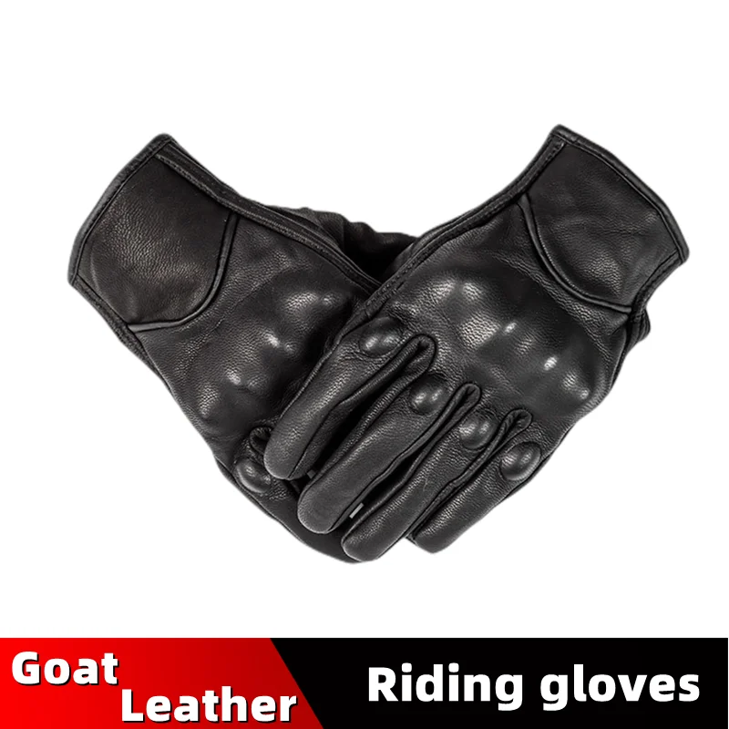 Goat Leather Vintage Motorcycle Full Finger Gloves Anti-skid Wear-resistant Fingertip Touch Screen Fabric Motocross Gloves
Goat Leather Vintage Motorcycle Full Finger Gloves Anti-skid Wear-resistant Fingertip Touch Screen Fabric Motocross Gloves