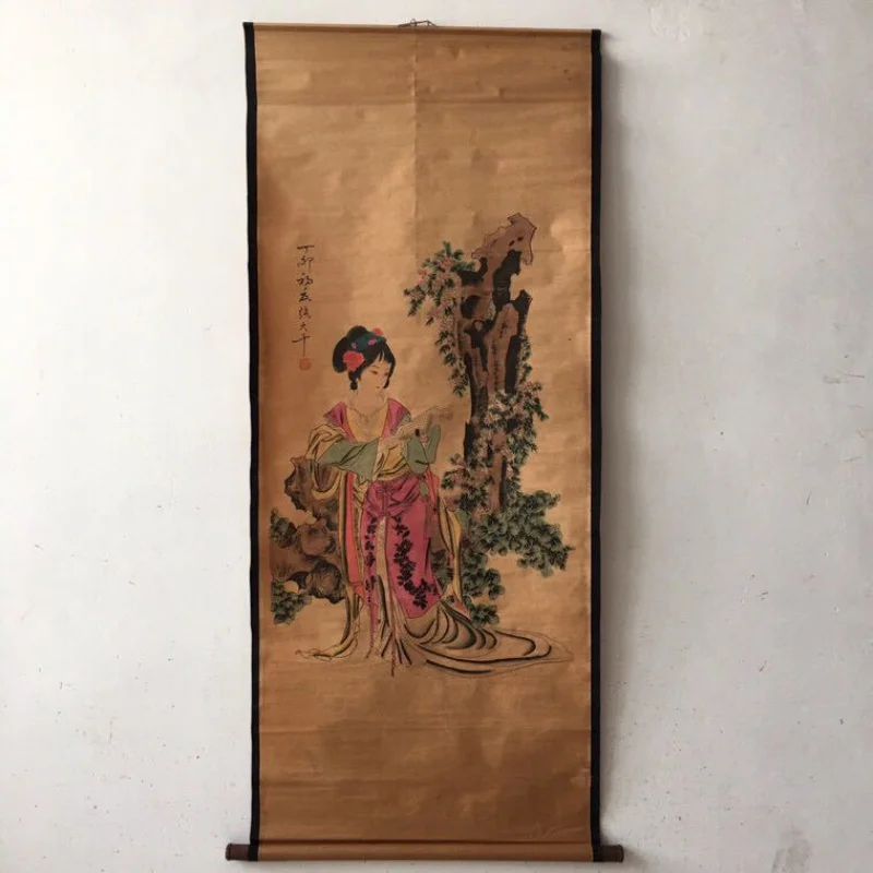 Antique Miscellaneous Factory Wholesale Calligraphy and Painting Middle Hall Painting Distressed Antique Office Living Room Lady
Antique Miscellaneous Factory Wholesale Calligraphy and Painting Middle Hall Painting Distressed Antique Office Living Room Lady