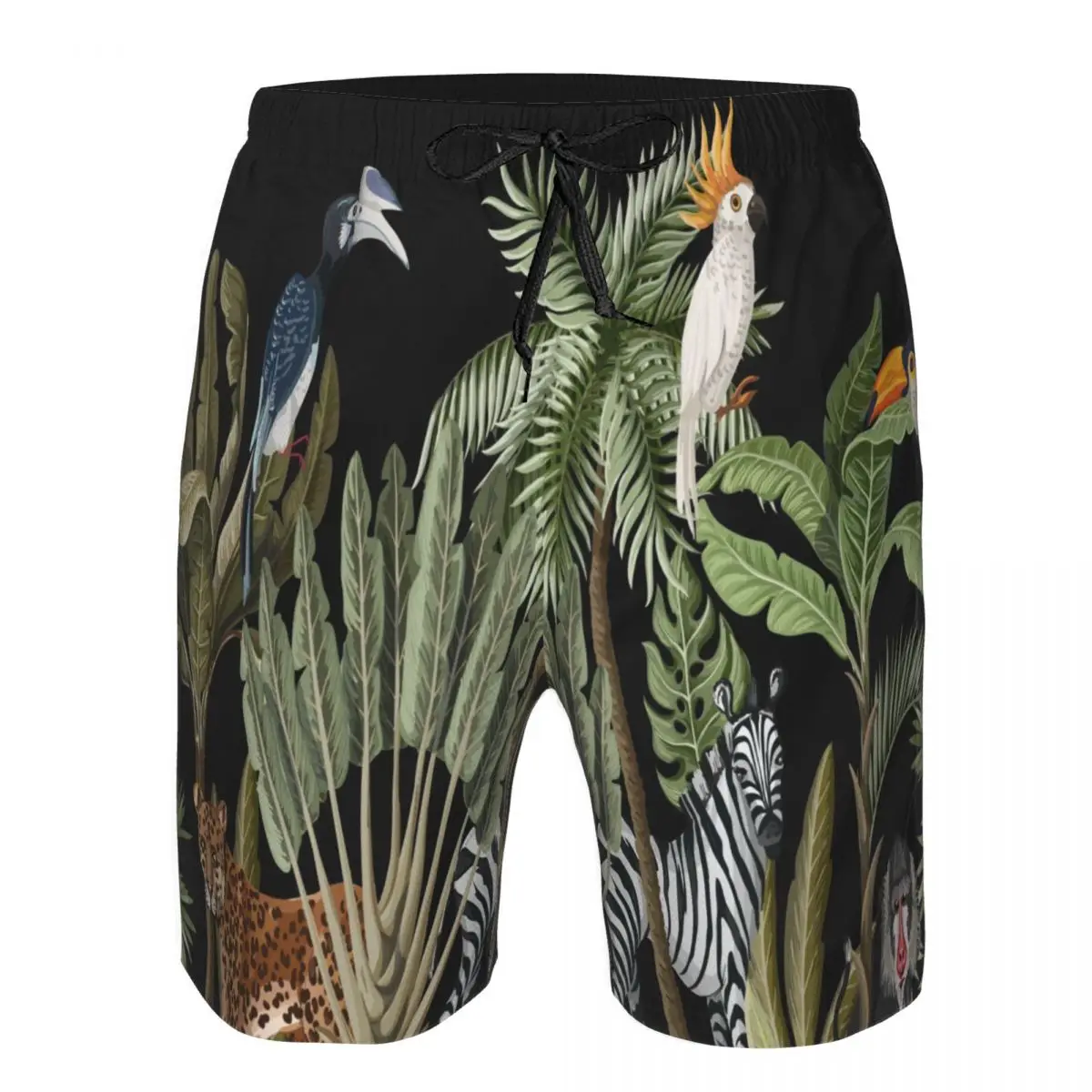 

Мужские плавательные шорты, купальники, тропическая пальма, банановые листья и джунгли, мужские плавки, купальник, пляжная одежда, бордшорты