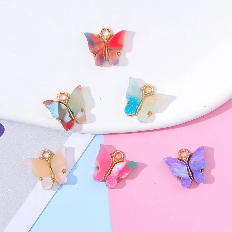 10pcs 14*13mm INS Butterfly Acrylic Charm DIY Finding Mobile Phone Keychain Earring Jewelry Making Supplies Kawaii Charm Pendant
10pcs 14*13mm INS Butterfly Acrylic Charm DIY Finding Mobile Phone Keychain Earring Jewelry Making Supplies Kawaii Charm Pendant