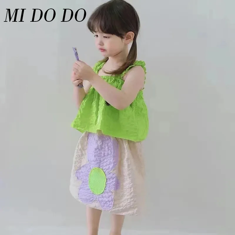 MiDoDo 2022 Summer New Baby Girls Green Floral Camisole Children's Light Pink Floral Skirt Kids Tank Top Skirt Two Piece Set
MiDoDo 2022 Summer New Baby Girls Green Floral Camisole Children's Light Pink Floral Skirt Kids Tank Top Skirt Two Piece Set