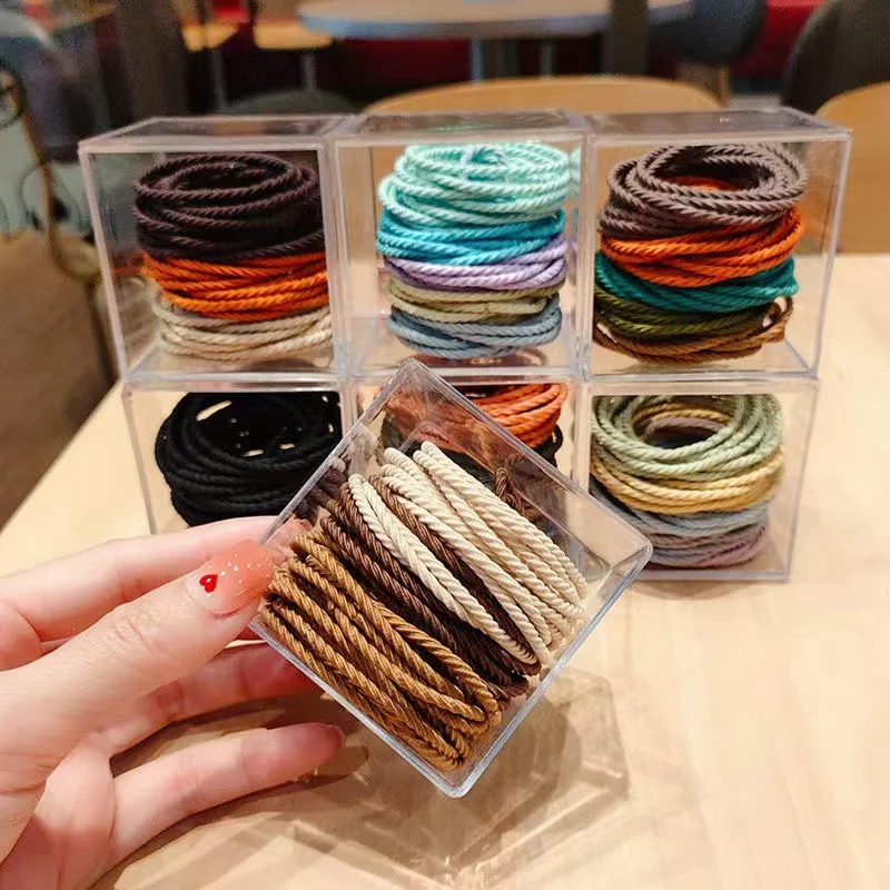 100Pcs/Set Colorful Black Elastic Hair Band For Women Girls Sweet Hair Accessories Ponytail Holder Nylon Rubber Band
100Pcs/Set Colorful Black Elastic Hair Band For Women Girls Sweet Hair Accessories Ponytail Holder Nylon Rubber Band