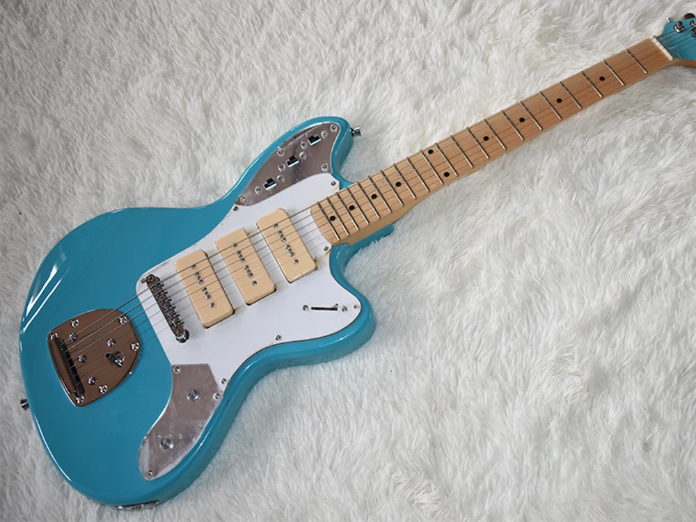 Электрическая гитара Blue body с 3 пикапами, 6 струн, Кленовая подставка, 21 лад, можно настроить
Электрическая гитара Blue body с 3 пикапами, 6 струн, Кленовая подставка, 21 лад, можно настроить