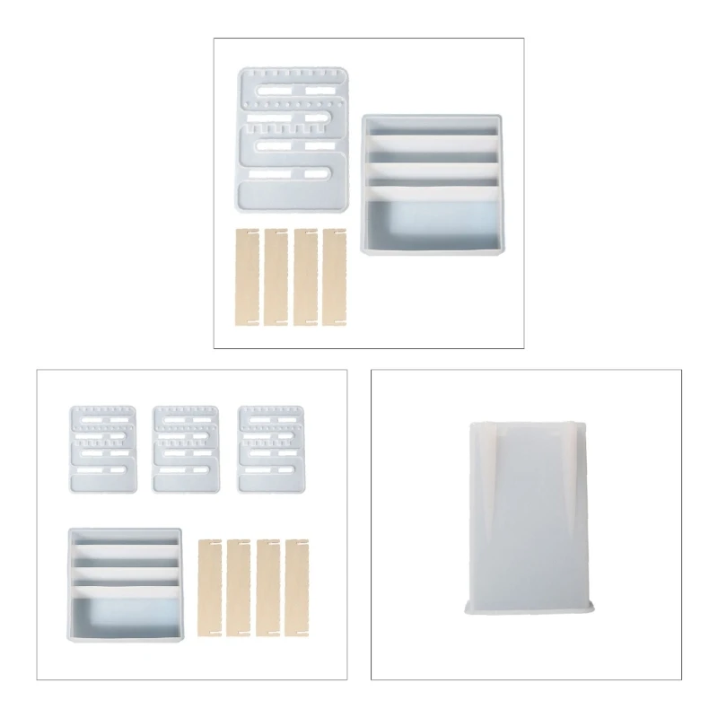 E9LC Silicone Resin Molds Set Jewelry Display Stand Epoxy Mold Earring Storage Holder
E9LC Silicone Resin Molds Set Jewelry Display Stand Epoxy Mold Earring Storage Holder