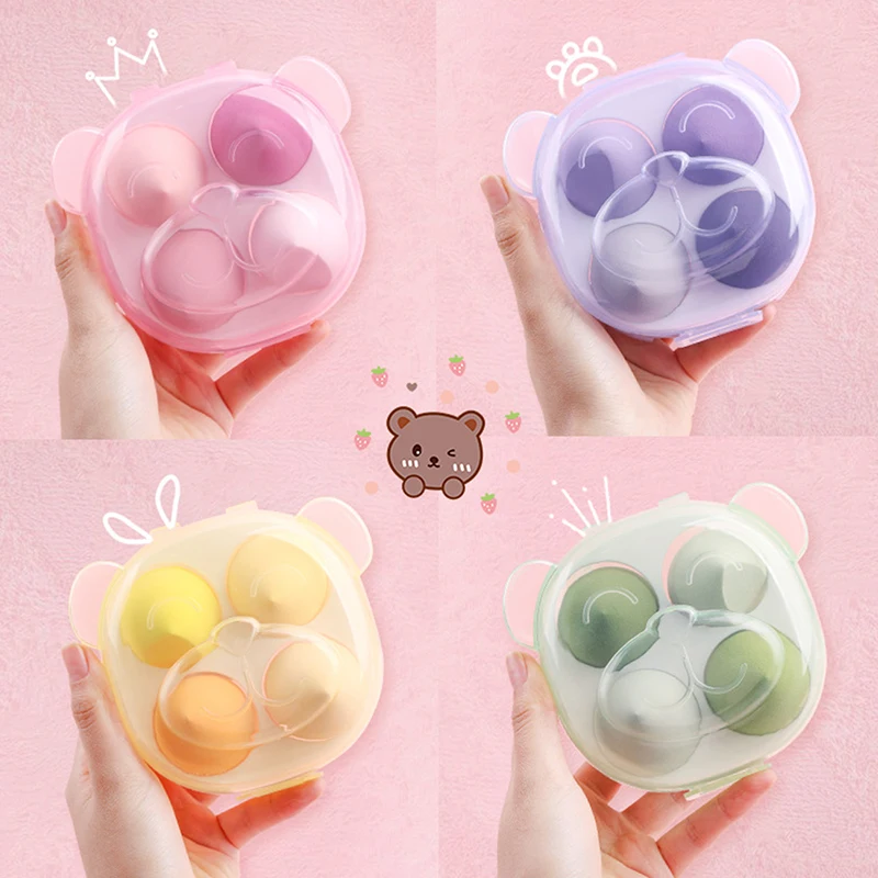 4pcs Makeup Blender Cosmetic Puff Makeup Sponge With Storage Box Foundation Powder Sponge Beauty Tool Women Make Up 
4pcs Makeup Blender Cosmetic Puff Makeup Sponge With Storage Box Foundation Powder Sponge Beauty Tool Women Make Up