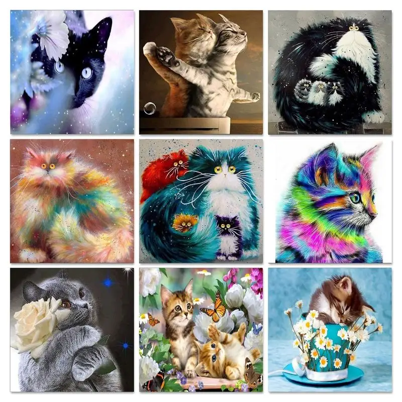 Gatyztory 5d Diamond Painting Cat Full Square Diamond Embroidery Animal Rhinestone Picture Cross Stitch Wall Art Decor Home
Gatyztory 5d Diamond Painting Cat Full Square Diamond Embroidery Animal Rhinestone Picture Cross Stitch Wall Art Decor Home