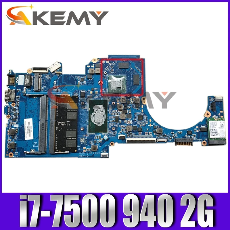 Akemy New for hp 15-CC 15T-CC motherboard 927268-601 927268-501 927268-001 DAG71MB16D0 SR341 i7-7500 940 2G working well
Akemy New for hp 15-CC 15T-CC motherboard 927268-601 927268-501 927268-001 DAG71MB16D0 SR341 i7-7500 940 2G working well