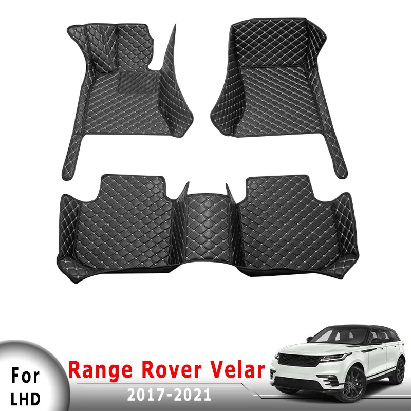 

Car Floor Mats For Land Rover Range Rover Velar 2017 2018 2019 2020 2021 Auto Waterproof Rugs Accessories Leather Liners Carpets