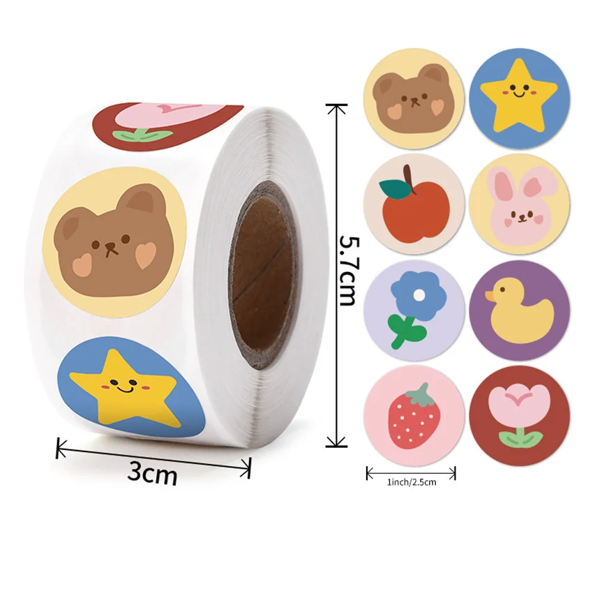 100-500 шт., 1 дюймовые круглые Мультяшные наклейки с надписью «Thank You»
100-500 шт., 1 дюймовые круглые Мультяшные наклейки с надписью «Thank You»