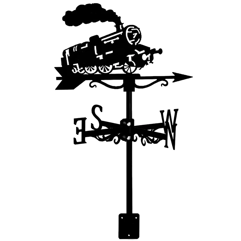 Steam Train Silhouette Weather Vane Weathervane Weathercock For Garden Patio Yard Ornament
Steam Train Silhouette Weather Vane Weathervane Weathercock For Garden Patio Yard Ornament