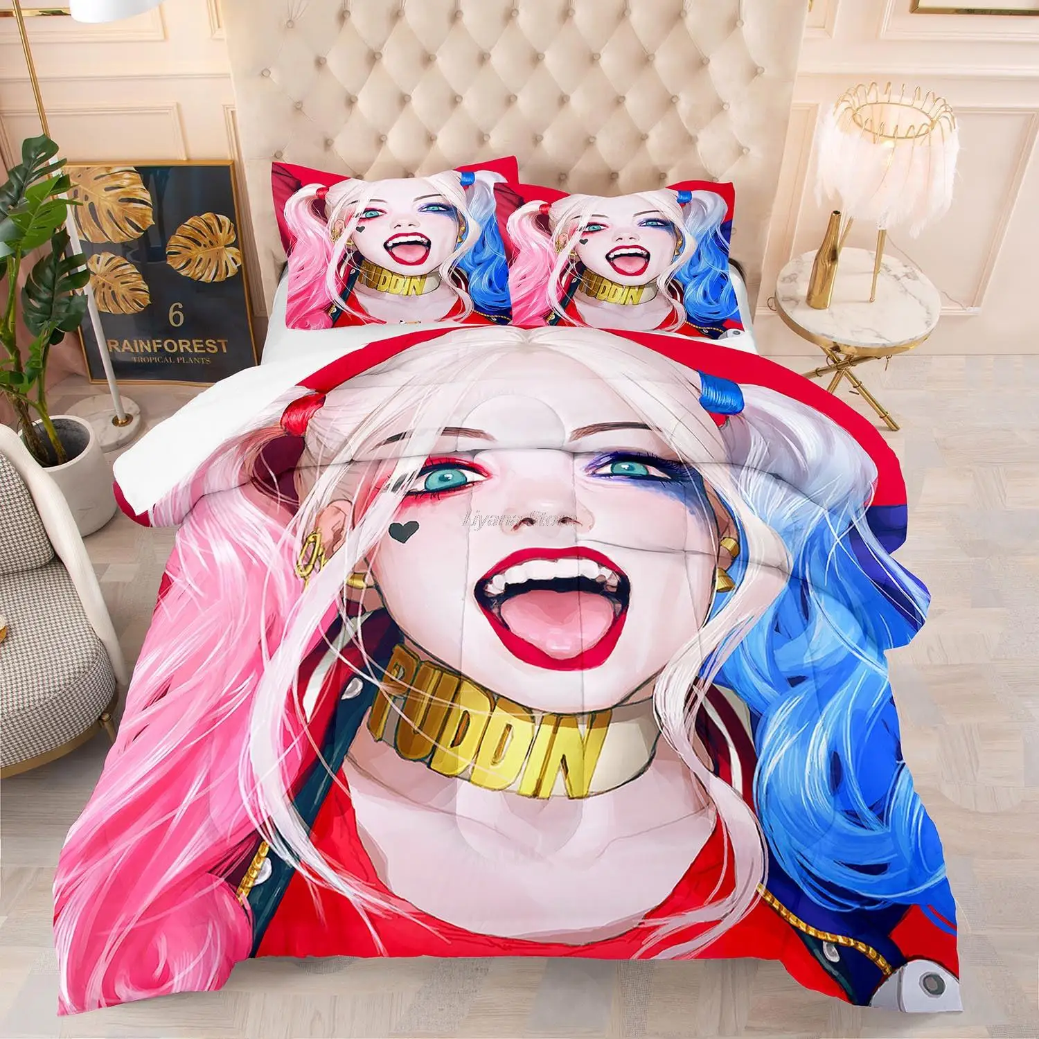 Clown Girl Bedding Set Twin Full Queen King Size Hip Hop Girl Bed Set Adult Kid Bedroom Duvet Cover Sets 3D Print 014
Clown Girl Bedding Set Twin Full Queen King Size Hip Hop Girl Bed Set Adult Kid Bedroom Duvet Cover Sets 3D Print 014