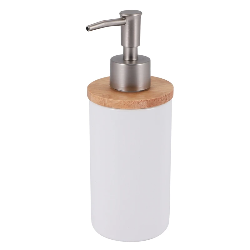

Керамический дозатор для мыла, 400 мл, диспенсер для лосьона в нордическом стиле, дозатор для мыла для кухни и ванной комнаты
