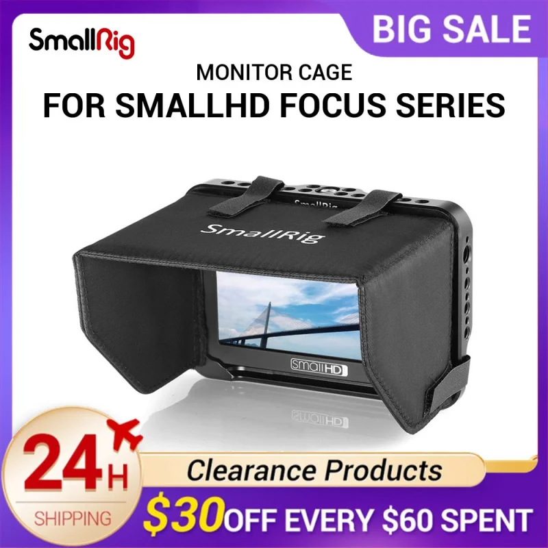 SmallRig DSLR Camera Monitor Cage with Sunhood for SmallHD Focus Series 5" monitor With Sunhood 2249
SmallRig DSLR Camera Monitor Cage with Sunhood for SmallHD Focus Series 5" monitor With Sunhood 2249