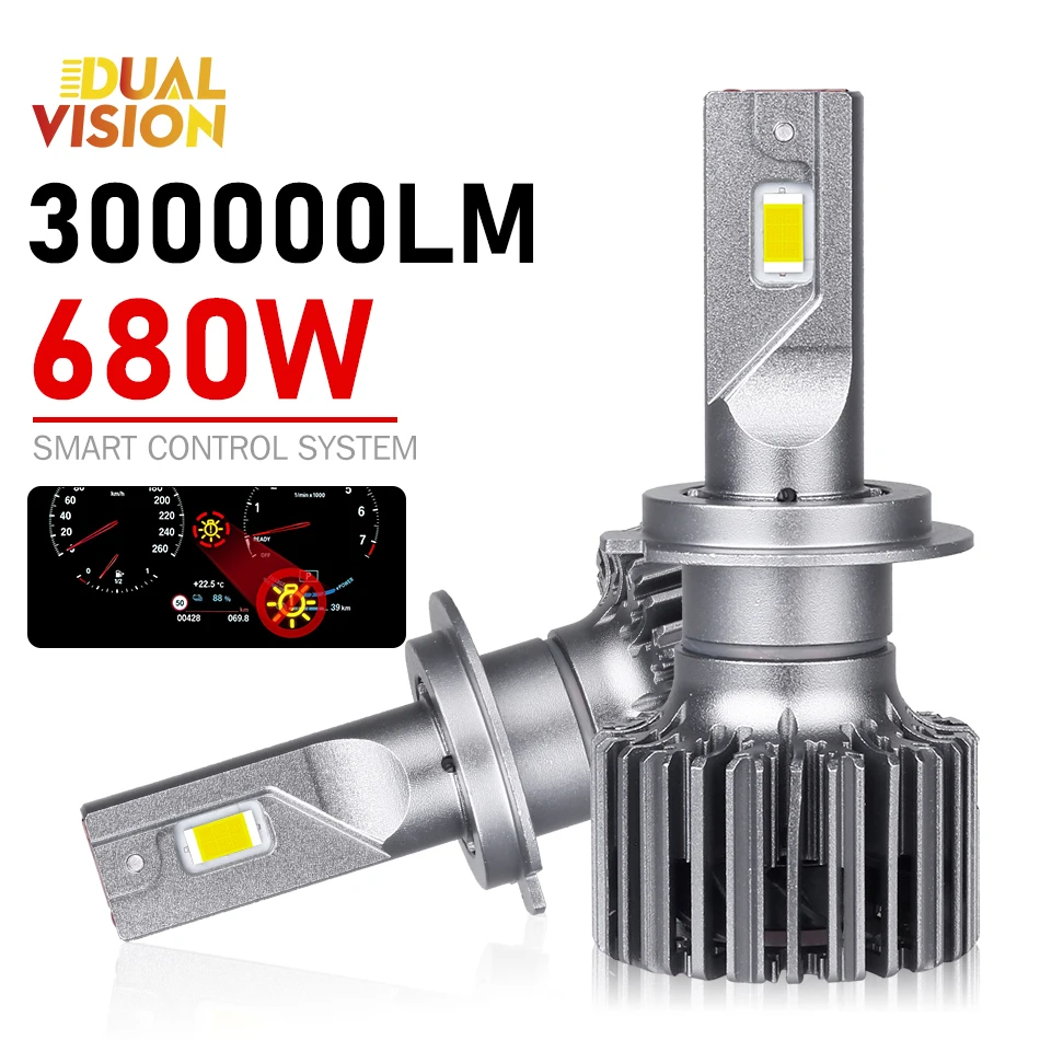 680W 300000LM H7 LED Car Headlight Bulbs Canbus High Power H4 H8 H11 HB3 9005 HB4 9006 Motorcycle Auto fog lights 3 Copper Tube
680W 300000LM H7 LED Car Headlight Bulbs Canbus High Power H4 H8 H11 HB3 9005 HB4 9006 Motorcycle Auto fog lights 3 Copper Tube