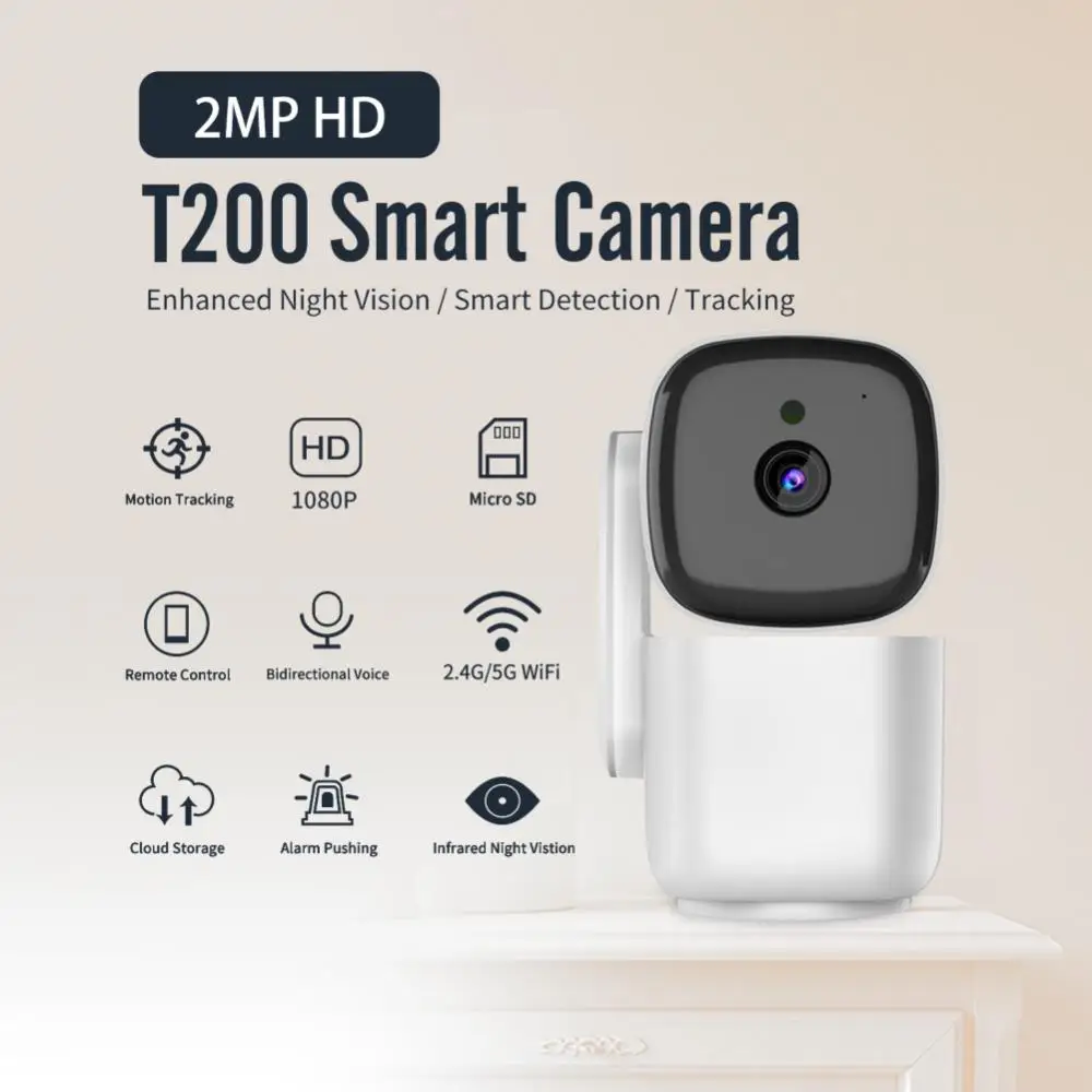 IP Camera 5G WiFi Baby Monitor 2MP Mini Indoor CCTV Security Camera AI Tracking Audio Video Surveillance Camera Alexa
IP Camera 5G WiFi Baby Monitor 2MP Mini Indoor CCTV Security Camera AI Tracking Audio Video Surveillance Camera Alexa