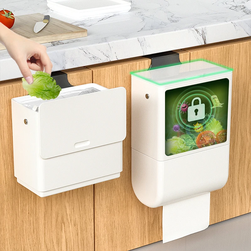 6L Trash Can Home Kitchen Cabinet Storage ABS Kitchen Garbage Can Wall-Mounted Imperforate Trash Bin Recycle Rubbish Waste Bin
6L Trash Can Home Kitchen Cabinet Storage ABS Kitchen Garbage Can Wall-Mounted Imperforate Trash Bin Recycle Rubbish Waste Bin
