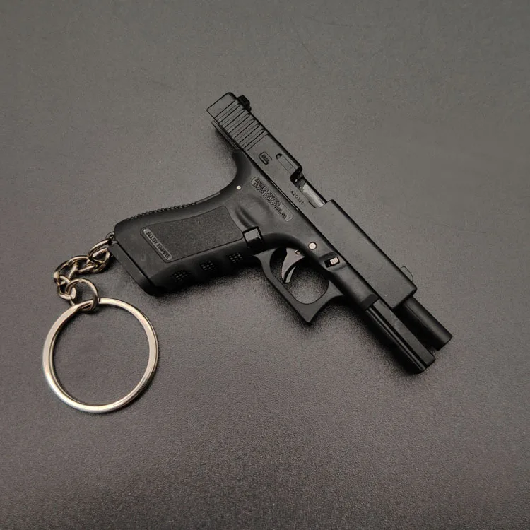 Брелок Glock G17 Mini Metal PUBG M29F в форме пистолета брелок с изображением пустынного орла