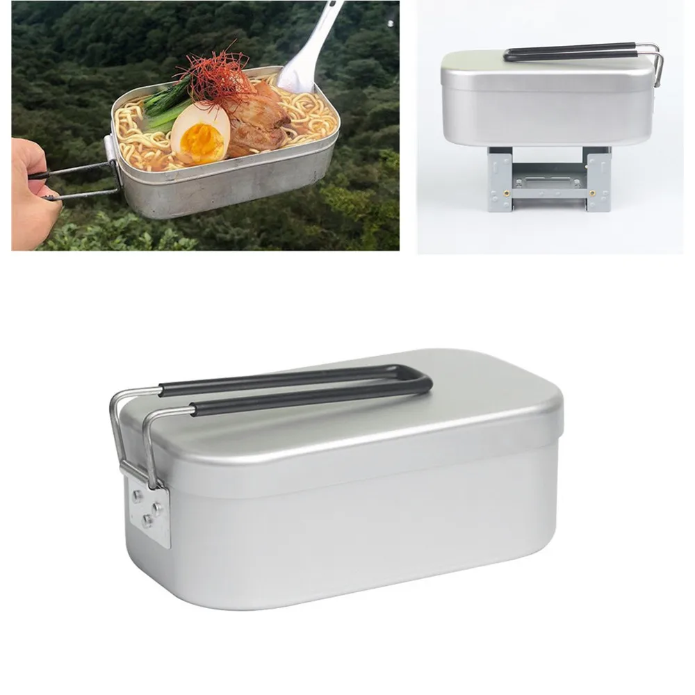 Посуда для пикника на открытом воздухе, Ланч-бокс, посуда для кемпинга, походная утварь, маленькая кухонная утварь, алюминиевая мини-плита 
Посуда для пикника на открытом воздухе, Ланч-бокс, посуда для кемпинга, походная утварь, маленькая кухонная утварь, алюминиевая мини-плита