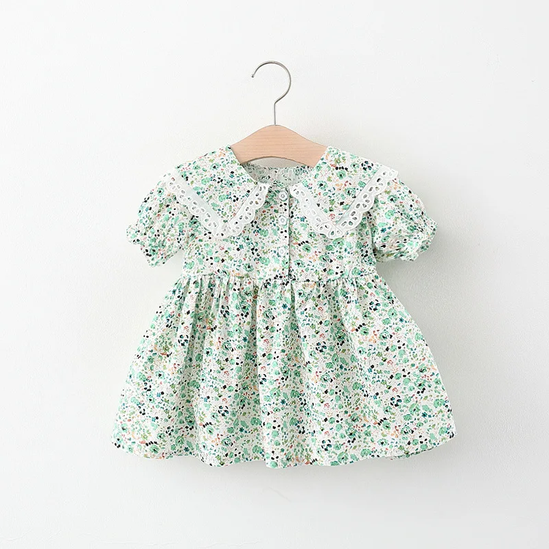 Baby Girl Princess Dress Toddler Cute Doll Collar Short Sleeve Dresses Children Floral Outfits Infant Pastoral Casual Clothing
Baby Girl Princess Dress Toddler Cute Doll Collar Short Sleeve Dresses Children Floral Outfits Infant Pastoral Casual Clothing