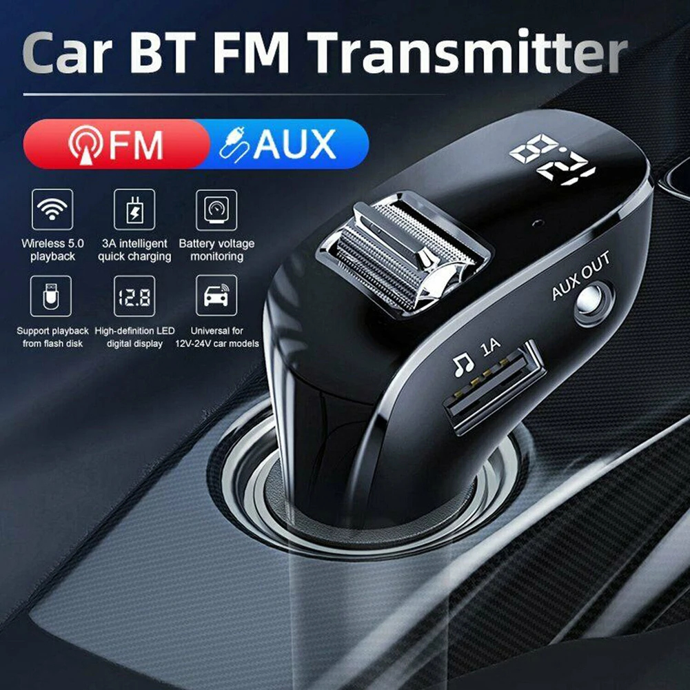 Автомобильный FM-трансмиттер с двумя портами, портативная музыкальная система громкой связи, с беспроводным Bluetooth, с 2 USB-портами, автомобильные аксессуары
Автомобильный FM-трансмиттер с двумя портами, портативная музыкальная система громкой связи, с беспроводным Bluetooth, с 2 USB-портами, автомобильные аксессуары