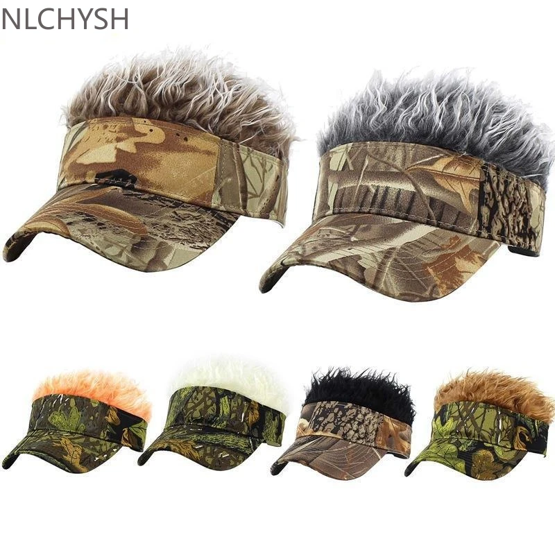 Men Cap Hat Casual Camouflage With Spiked Hairs Wigs Visor Hat Sunshade Adjustable Sun Visor Baseball Cap Baseball Hip Hop Hats
Men Cap Hat Casual Camouflage With Spiked Hairs Wigs Visor Hat Sunshade Adjustable Sun Visor Baseball Cap Baseball Hip Hop Hats