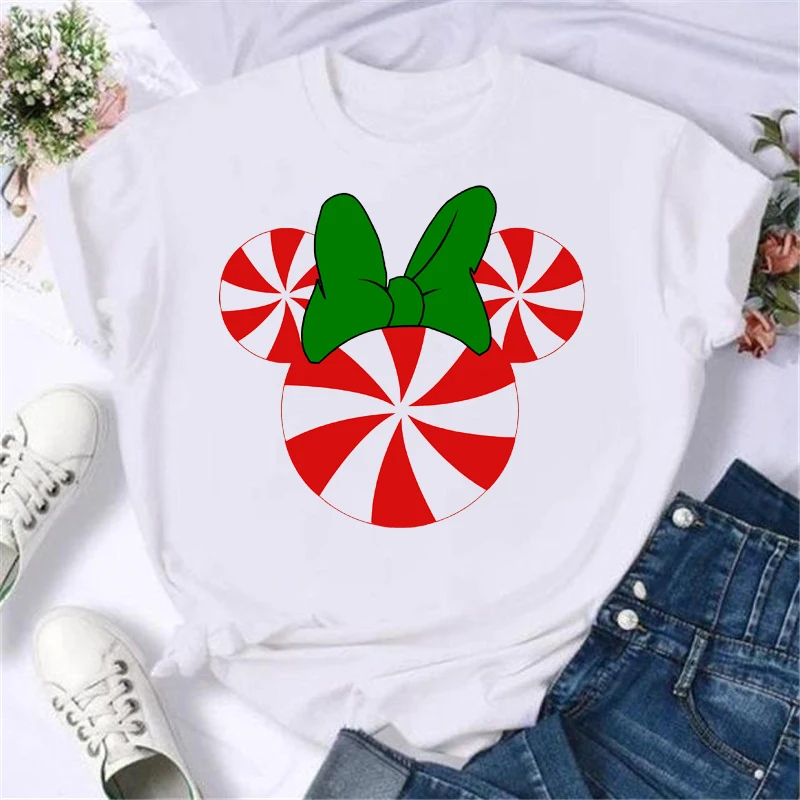 Kawaii Minnie Mickey Mouse Print Women T Shirt Funny Disney Cartoon T-shirt Fashion Christmas Graphic Streetwear y2k Clothes Top
Kawaii Minnie Mickey Mouse Print Women T Shirt Funny Disney Cartoon T-shirt Fashion Christmas Graphic Streetwear y2k Clothes Top