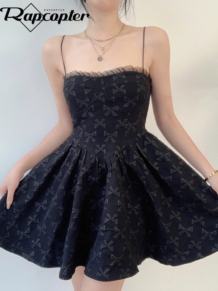Rapcopter y2k Bow Hook Pleated Dress Trim Spaghetti Strap Retro Elegant Sundress Women Cute Party Beach Ball Gown Mini Dress New
Rapcopter y2k Bow Hook Pleated Dress Trim Spaghetti Strap Retro Elegant Sundress Women Cute Party Beach Ball Gown Mini Dress New