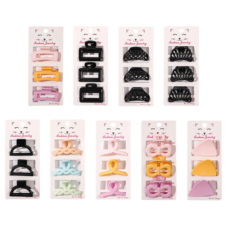 3 Pcs/set Small Hair Claw Clips Women Girls Plastic Small Hair Crab Claw Barrettes Mini Hair Clips Hairpin Fashion Accessories
3 Pcs/set Small Hair Claw Clips Women Girls Plastic Small Hair Crab Claw Barrettes Mini Hair Clips Hairpin Fashion Accessories