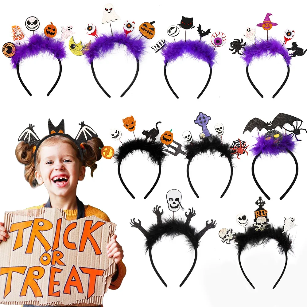2023 Halloween Hairband Makeup Ball Pumpkin Bat Spider Headband Ghost Festival Costumes Happy Halloween Masquerade Hair Ornament
2023 Halloween Hairband Makeup Ball Pumpkin Bat Spider Headband Ghost Festival Costumes Happy Halloween Masquerade Hair Ornament