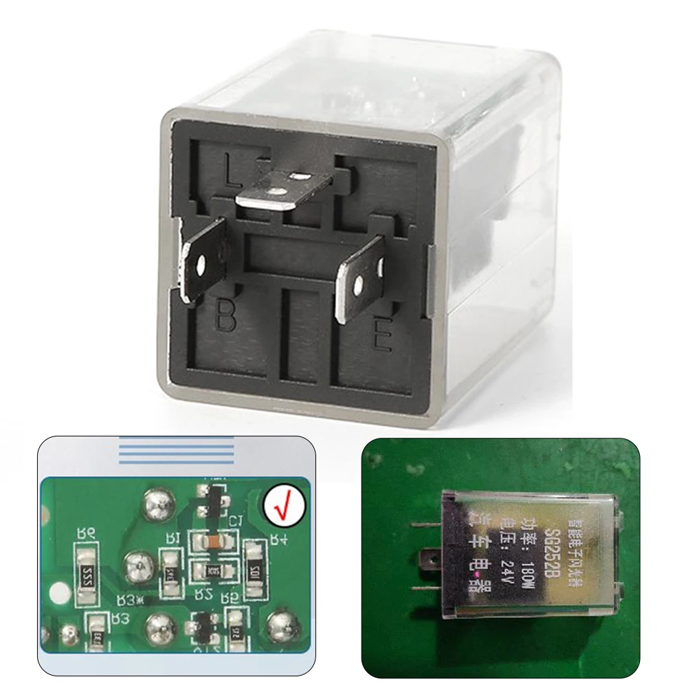 1pc 24V 3Pin Car LED Light Flasher Relay Plastic Turn Signal Rate Control Blinker Relay 180W Car Relay Accessories
1pc 24V 3Pin Car LED Light Flasher Relay Plastic Turn Signal Rate Control Blinker Relay 180W Car Relay Accessories