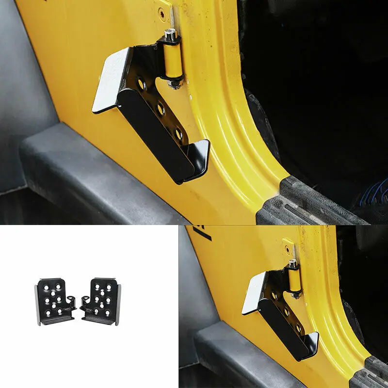 For Jeep Wrangler TJ 97-2006 Aluminum Exterior Door Step Rest Pedal Cover Black 
For Jeep Wrangler TJ 97-2006 Aluminum Exterior Door Step Rest Pedal Cover Black