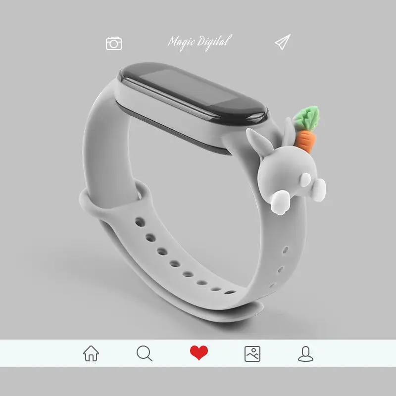 Ремешок силиконовый для Mi Band 7 6 5 4 3, милая Замена для браслета XiaoMi band 5 4 3
Ремешок силиконовый для Mi Band 7 6 5 4 3, милая Замена для браслета XiaoMi band 5 4 3