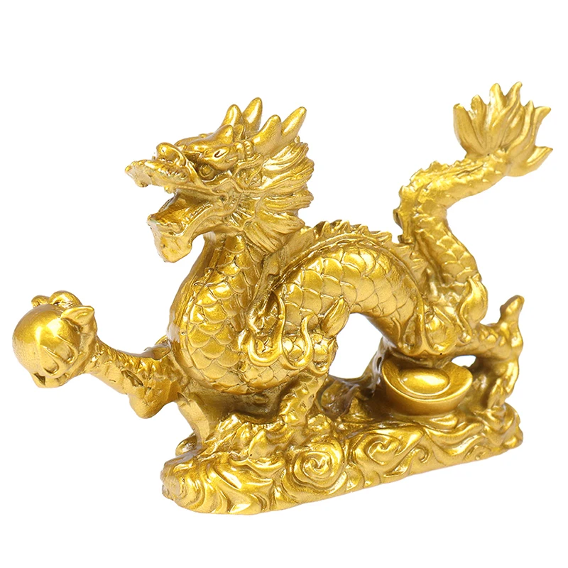 

Chinese Zodiac Twelve Statue Gold Dragon Statue Animal Ornament Home Furnishings