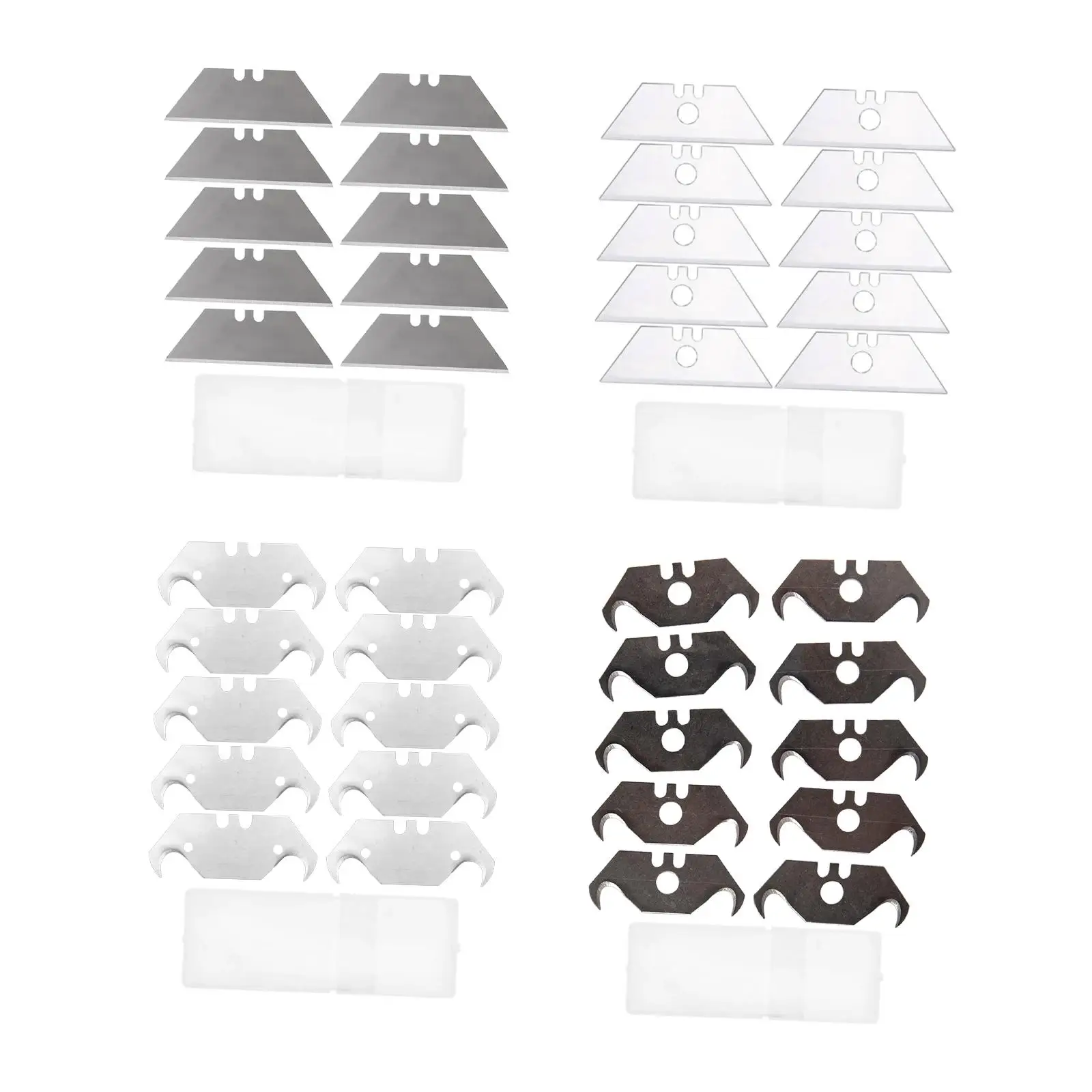 40Pcs Utility Knife Blades Utility Hook Blades Tool DIY Heavy Duty Dolphin Carpet Knife Blades for Wallpaper Linoleum Carpenter
40Pcs Utility Knife Blades Utility Hook Blades Tool DIY Heavy Duty Dolphin Carpet Knife Blades for Wallpaper Linoleum Carpenter