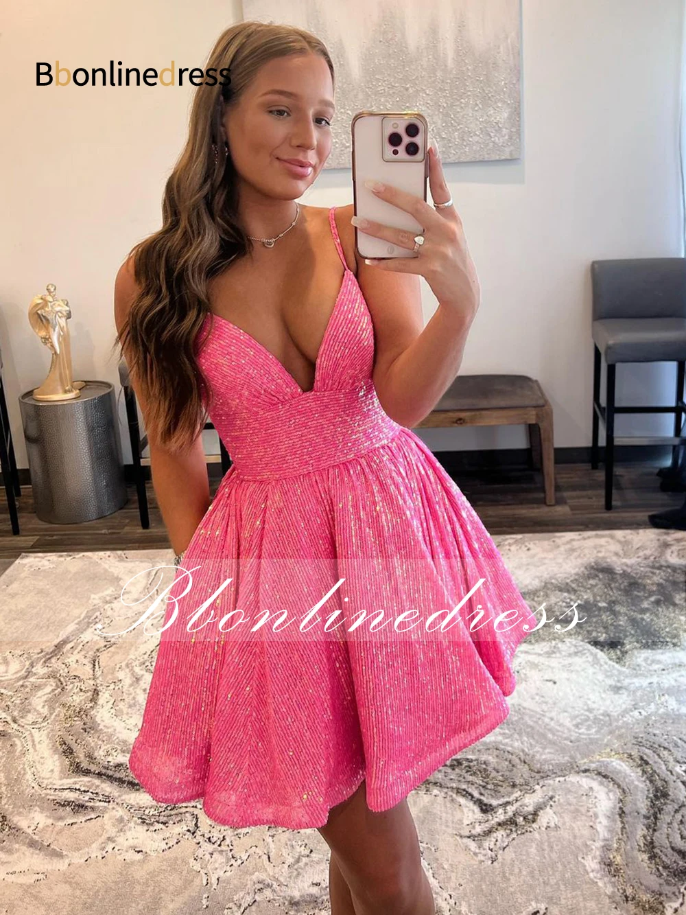 Bbonlinedress платья на бретельках с V-образным вырезом для встречи выпускников короткая юбка на шнуровке с открытой спиной Вечерние платья
Bbonlinedress платья на бретельках с V-образным вырезом для встречи выпускников короткая юбка на шнуровке с открытой спиной Вечерние платья
