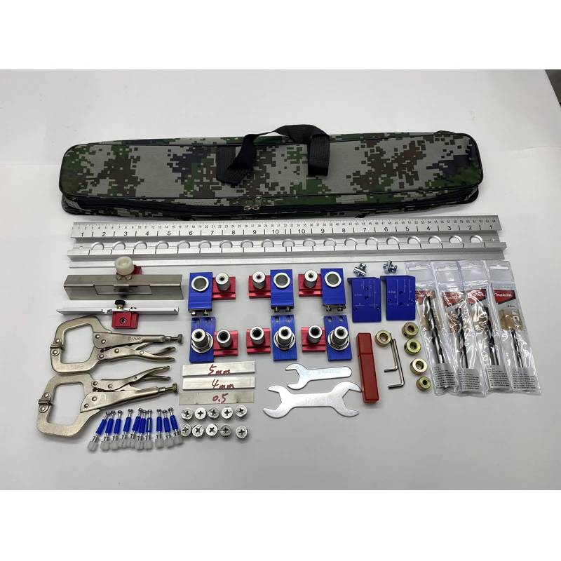 Woodworking 3 In 1 Dowelling Jig Adjustable Pocket Hole Jig Kit Aluminum Drilling Guide Locator Dowel Jig For Board Splicing
Woodworking 3 In 1 Dowelling Jig Adjustable Pocket Hole Jig Kit Aluminum Drilling Guide Locator Dowel Jig For Board Splicing