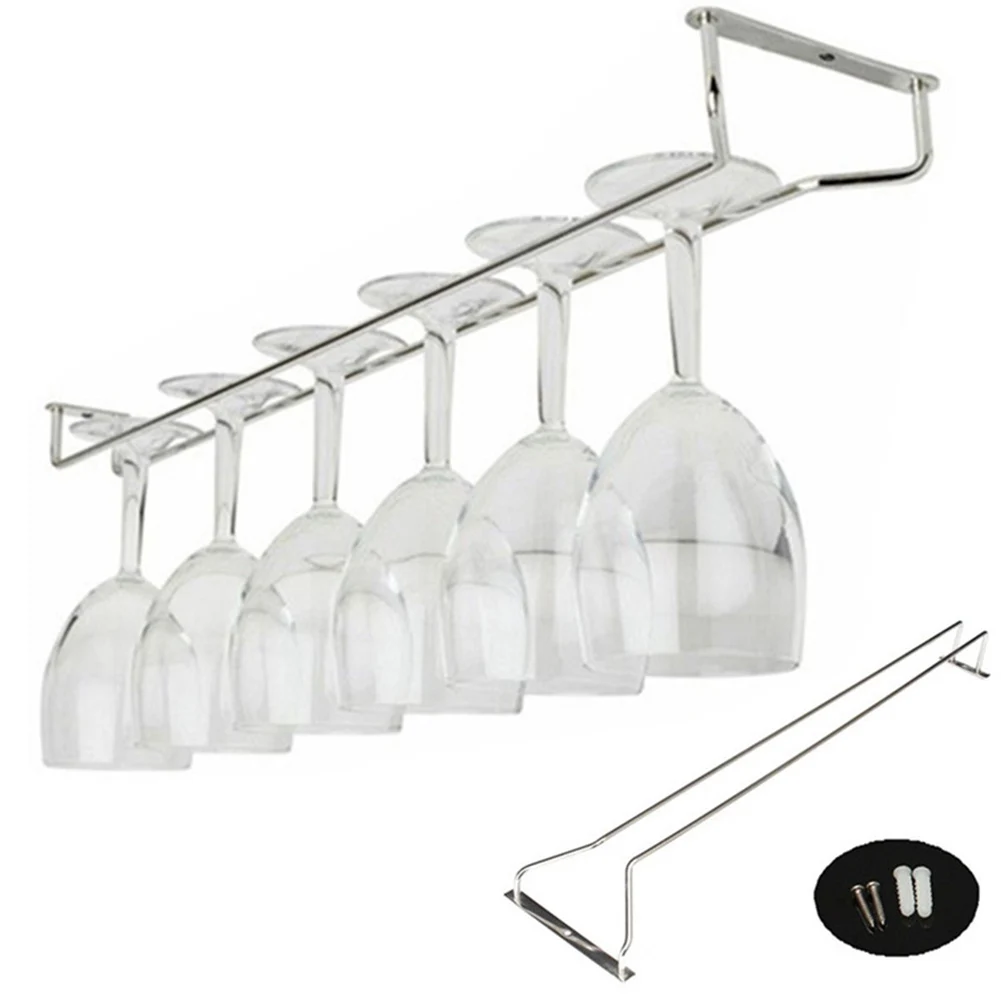 27/35/55cm Wine Cup Holder Stemware Hanging Rack Under Cabinet Free Punching Organizer Glass Goblet Rack Bar Hanger Shelf Tool
27/35/55cm Wine Cup Holder Stemware Hanging Rack Under Cabinet Free Punching Organizer Glass Goblet Rack Bar Hanger Shelf Tool