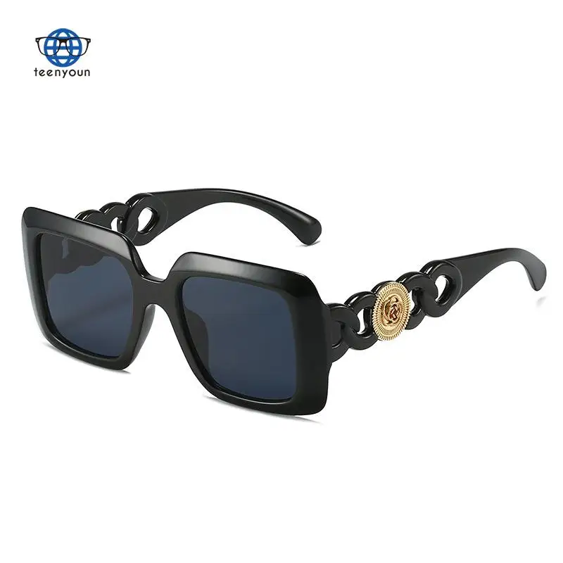 Teenyoun Eyewear New Square Big Frame Fashion Luxury Brand Embedded Metal Sun Visors Sun Protection Punk Sunglass
Teenyoun Eyewear New Square Big Frame Fashion Luxury Brand Embedded Metal Sun Visors Sun Protection Punk Sunglass