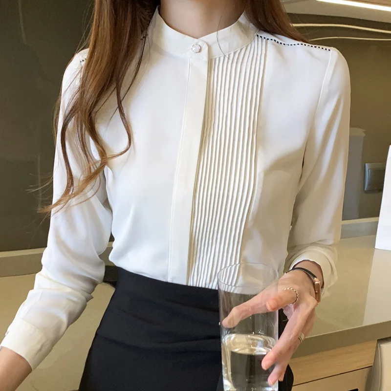 Women's Shirts 2022 Fashion New Solid Color Chiffon Slim Fit Long Sleeve Half Turtleneck Ladies Tops SJ603
Women's Shirts 2022 Fashion New Solid Color Chiffon Slim Fit Long Sleeve Half Turtleneck Ladies Tops SJ603