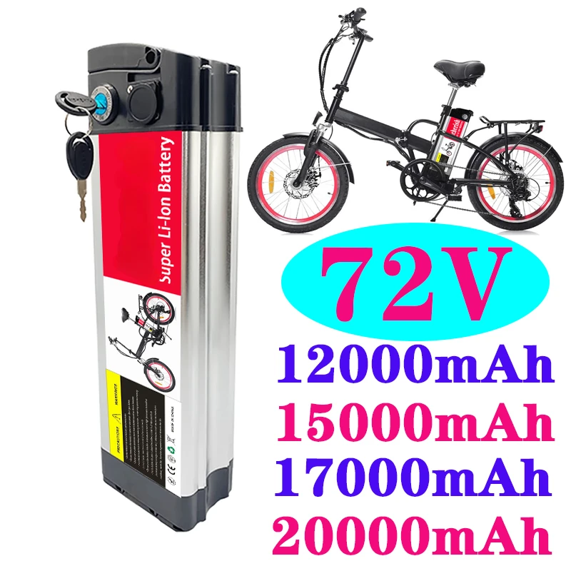 Silver Fishing Electric Bike Aluminum Shell With Anti-Theft Lock For E-Bike Li-ion Battery Suitable 18650 72V 20000mAh
Silver Fishing Electric Bike Aluminum Shell With Anti-Theft Lock For E-Bike Li-ion Battery Suitable 18650 72V 20000mAh