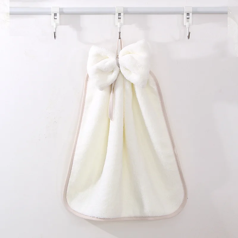 Cute Hanging Bow-Knot Hand Towel Soft Absorbent Kitchen Cleaning Towels For Home Hotel Coral Fleece Quick-Dry Cleaning-Clothes
Cute Hanging Bow-Knot Hand Towel Soft Absorbent Kitchen Cleaning Towels For Home Hotel Coral Fleece Quick-Dry Cleaning-Clothes