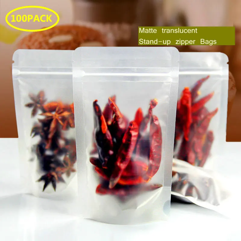 Frosted Pouches Free Zipper Ziplock Matte Bags 100pcs/lot Food Shipping Bag Packaging Plastic Transparent
Frosted Pouches Free Zipper Ziplock Matte Bags 100pcs/lot Food Shipping Bag Packaging Plastic Transparent